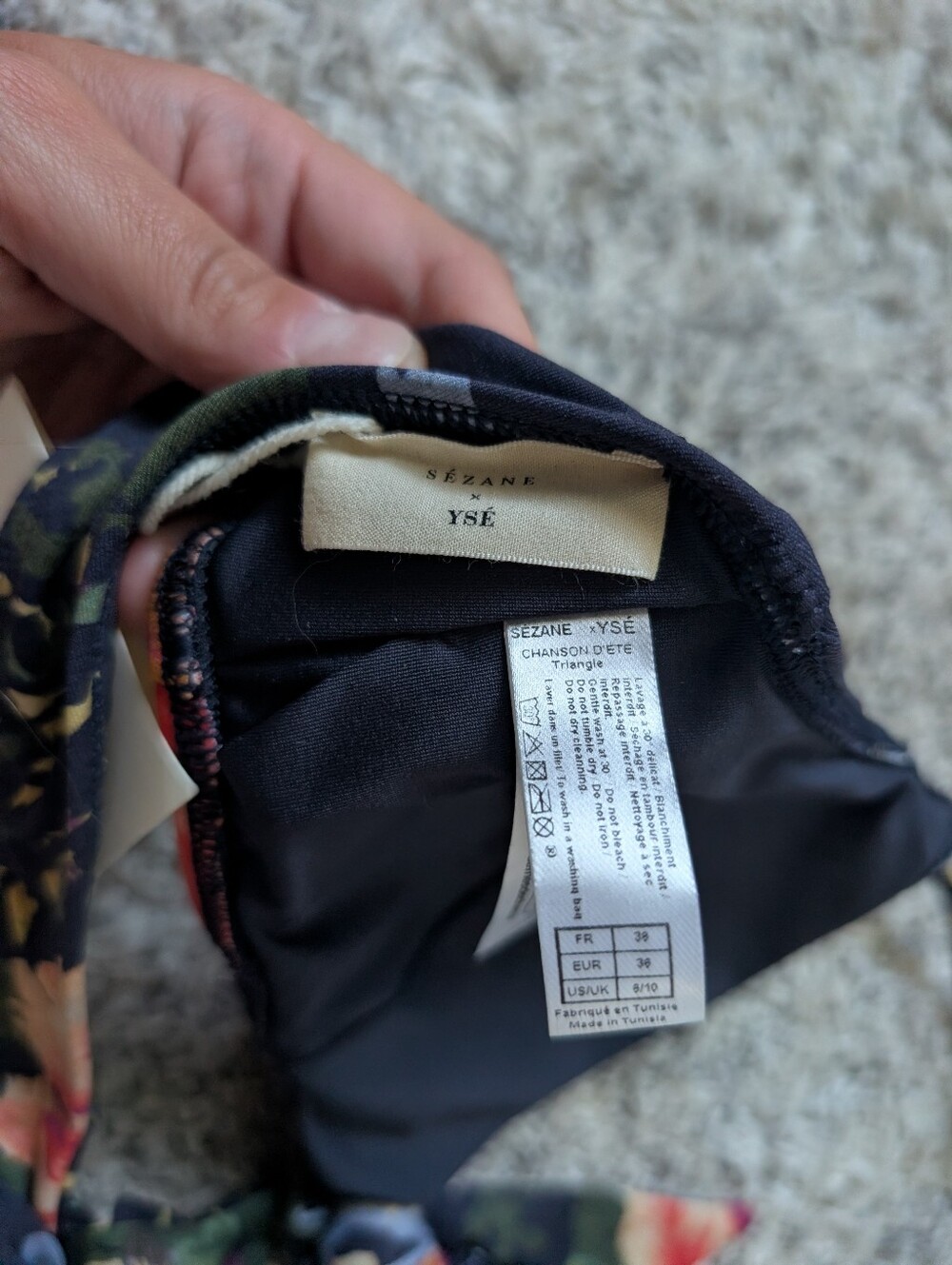 Sezane x Yse Triangle Chanson D'ete Bikini Top - Picture 3 of 6